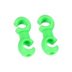 10 pices vlo vlo s clips pince cble de frein botier d'engrenage guides (vert)