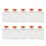 10 pochettes de stockage d'aliments pour bbs de 180ml, pochettes portables sans bpa, sacs de rangement ...