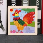10 poussins - puzzle montessori en bois de petite taille, 9 pièces, jouets pour bébé, puzzle 3d, jeu ... 10 poussins - puzzle montessori en bois de petite taille, 9 pièces, jouets pour bébé, puzzle 3d, jeu ...