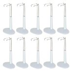 10 supports de poup�e blancs r�glables de type c, support, accessoires de mannequin, support d'affichage ...