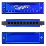 10 trous cl de c blues harmonica instrument de musique jouet educatif avec etui musique pour enfants ...