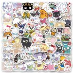 100 / 200 / 300 pices kawaii sanrio kuromi mlodie hello kitty autocollants ordinateur portable tlphone ...