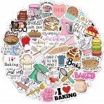 100 autocollants dr�les sur le th�me de la p�tisserie, d�corations pour f�tes d'anniversaire, recettes ...