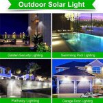 100 led cob etanche ip65 super capteur de mouvement solaire applique murale jardin extrieur haute luminosit ...