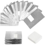 100 pcs papillotes en aluminium et 50 pcs lingettes a ongles non pelucheux, papillote ongle semi permanent, ...
