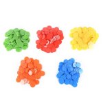 100 pi�ces 24mm jetons de poker en plastique casino bingo marqueurs jeton amusant famille club jeu jouet ...