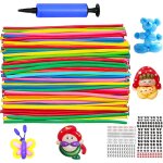 100 pi�ces ballons magique, longs ballons, avec pompe + 2 autocollant, sculptureballon, ballon modelisation, ...