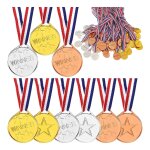 100 pièces pour enfants en plastique médailles du gagnant médailles du gagnant or argent bronze médailles ... 100 pièces pour enfants en plastique médailles du gagnant médailles du gagnant or argent bronze médailles ...