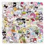 100 pi�ces kawaii ma m�lodie kuromi hello kitty autocollants pour enfants filles bricolage papeterie ...