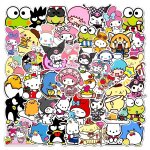100 pi�ces kawaii ma m�lodie kuromi hello kitty autocollants pour enfants filles bricolage papeterie ...
