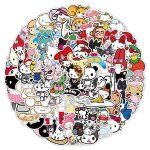 100 pièces kawaii ma mélodie kuromi hello kitty autocollants pour enfants filles bricolage papeterie ... 100 pièces kawaii ma mélodie kuromi hello kitty autocollants pour enfants filles bricolage papeterie ...