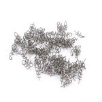 100 pices / sac 14mm en acier inoxydable souple appt broche leurre pche ressort fixe serrure accessoire ...