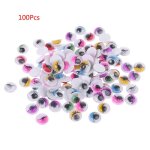 100 pices / sac bricolage poupe jouet yeux de scurit en plastique noir yeux marionnettes poupe avec ...