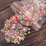 1000 pices d'avocat fruits tranches tous pour slime additifs moelleux lizun bricolage ongles portable ...