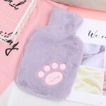 1000ml dessin anim� en peluche mignon chauffe - mains epaissi injection d'eau en caoutchouc sac d'eau ...