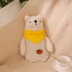 1000ml mignon sac de bouteille d'eau chaude filles en peluche epaule chauffe - mains paquet de chaleur ...