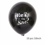 10pcs de b - ballon gonflable gant, 1 pice, rvlation du genre, du sexe, lui ou elle, pour garons ...