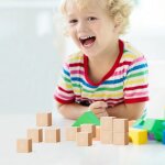 10pcs bloc de construction en bois carr ornement maison diy dcor education enfants toy 2. 5cm