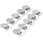 10pcs clip attache tetine rivet toolsattache sucettepinces a t�tine en forme de coeur pour pinces et ...