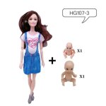 11, 5 pouces de mode, multifonctions, articulations, grossesse, bébé bébé bébé princesse barbie 11, 5 pouces de mode, multifonctions, articulations, grossesse, bébé bébé bébé princesse barbie