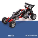 113pcs - blocs de construction de voiture d'ingnierie de ville, grue mobile, camion a benne, modle ...