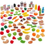115 pices ensemble de jouets de cuisine tasty treats, accessoire pour dinette, fruits lgumes factices, ...
