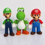 12 - 13 cm super mario bro figurine poup�e mario luigi yoshi figurine jouets