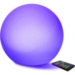 12  impermable lumineux led boule lampe changeante couleur lampe d'ambiance, rechargeable veilleuse ...