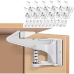 12 pcs b�b� s�curit� verrouillage de cabinet enfant, b�b� s�curit� loquets placard serrures verrous invisibles ...