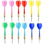 12 pcs flechette pointe plastique, utilis pour jeu de flechette, flechettes pour cible electronique, ...