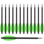 12 pièces 6, 3 flèches d'arbalète pour pistolet en carbone, en flèches de chasse pour cible de précision ... 12 pièces 6, 3 flèches d'arbalète pour pistolet en carbone, en flèches de chasse pour cible de précision ...