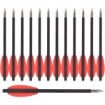 12 pièces 6, 3 flèches d'arbalète pour pistolet en carbone, en flèches de chasse pour cible de précision ... 12 pièces 6, 3 flèches d'arbalète pour pistolet en carbone, en flèches de chasse pour cible de précision ...