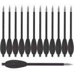 12 pièces 6, 3 flèches d'arbalète pour pistolet en carbone, en flèches de chasse pour cible de précision ... 12 pièces 6, 3 flèches d'arbalète pour pistolet en carbone, en flèches de chasse pour cible de précision ...