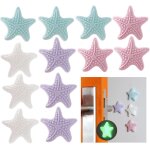 12 pices butee de porte adhesive, lumineux protection poignee porte, bute de porte murale, tampon porte ...