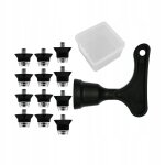 12 pices de crampons de football antidrapants de rechange avec filetage m5 13 mm avec compartiment ...