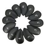 12 pièces golf fer couverture tête couvre pu cuir club chapeau broderie ensemble fournitures 12 pièces golf fer couverture tête couvre pu cuir club chapeau broderie ensemble fournitures
