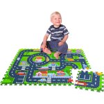 12 pices tapis voiture enfant - 30x30 dalles mousse - tapis circuit voiture pour enfant - tapis jeu ...