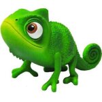 12422 - bullyland - walt disney rapunzel raiponce - figurine cam�l�on pascal