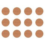12x cache vis adh�sif autocollant diam�tre 40mm protection bouchon trou meuble, aulne f103