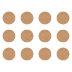 12x cache vis adh�sif autocollant diam�tre 40mm protection bouchon trou meuble, papier kraft f571
