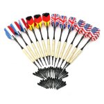 12x flechettes métal darts à pointes plastiques + 36 pointes drapeau doux pointe 12x flechettes métal darts à pointes plastiques + 36 pointes drapeau doux pointe