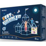 133 pcs kit de construction de cabane enfant avec jeu de lancer, brillent en blue dans le noir - jeux ...
