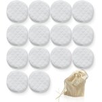 14pcs coussinets d'allaitement lavables, bambou bio coussinets d'allaitement avec sac a linge et sac ...