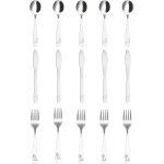 15 pièces couverts enfant en inox, 5 x fourchette, 5 x cuillère, 5 x couteau dentelé, sûr couverts pour ... 15 pièces couverts enfant en inox, 5 x fourchette, 5 x cuillère, 5 x couteau dentelé, sûr couverts pour ...