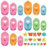 15 pices de formes de perforatrices artisanales, poinons de papier pour scrapbooking faits a la main, ...
