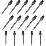 15 pi�ces pointe de fl�chettes acier, fl�chettes � filetage 2ba avec pointe en acier rempla�able, pointes ...