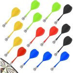 15 pi�ces vert rouge jaune bleu noir fl�chettes magn�tiques s�curit� remplacement fl�chettes int�rieur ...