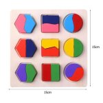 15cmx15cm - puzzle abc trieur de formes en bois, jouets d'apprentissage prcoce, puzzle alphabet et chiffres, ...