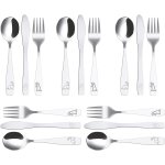 15pcs couverts enfant inox 5 x fourchette 5 x cuillre 5 x couteau dentel sr couverts enfant inox jungle ...