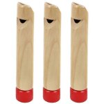 (16, 50 x 2, 80 x 2, 80 cm - comme indiqu) lot de 3 sifflets en bois pour enfants, jouets ducatifs, ...